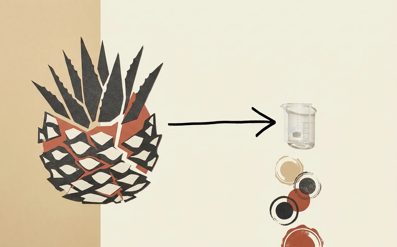 Composición editorial inspirada en Cuánto agave se necesita para tequila y mezcal: por qué varía