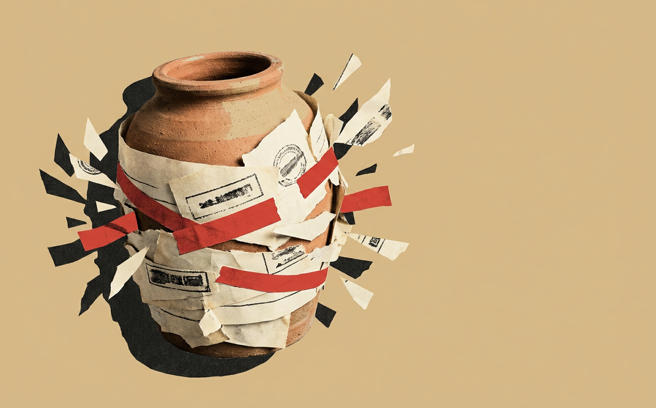 Composición editorial inspirada en El espíritu rebelde de Irlanda: el Poitín