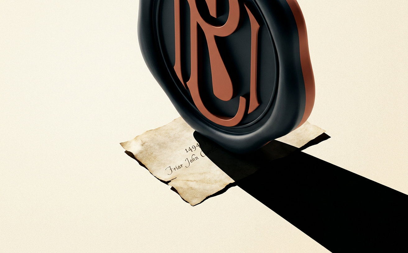 Composición editorial inspirada en El whisky a la sombra de frailes, gin y brandy