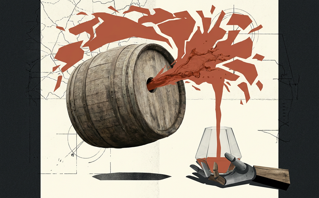 Composición editorial inspirada en Qué es cask strength (y en qué se diferencia de single cask)
