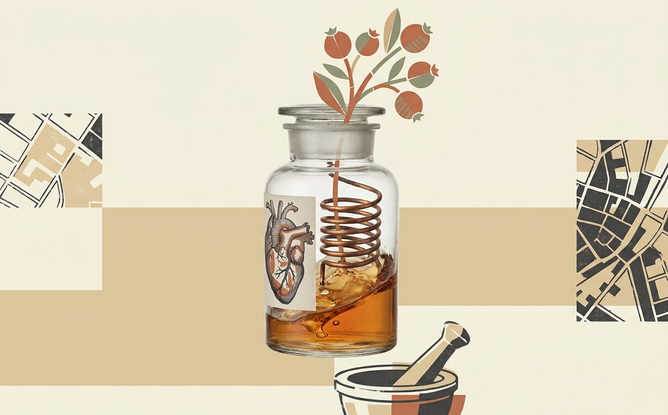 Composición editorial inspirada en Qué eran los cordiales: de la farmacia a los licores
