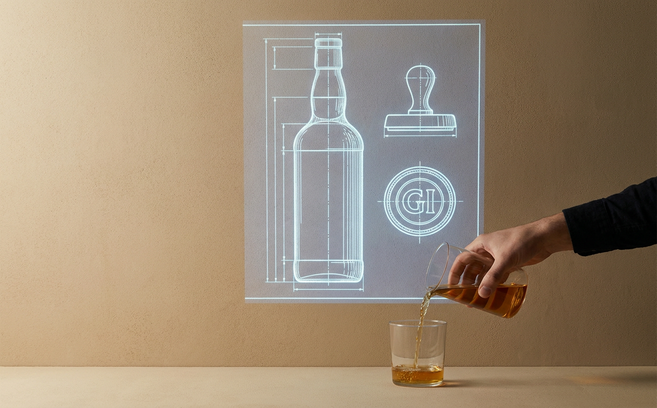 Composición editorial inspirada en Scotch Whisky en Filipinas: qué protege su indicación geográfica