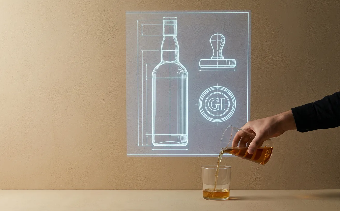 Composición editorial inspirada en Scotch Whisky en Filipinas: qué protege su indicación geográfica