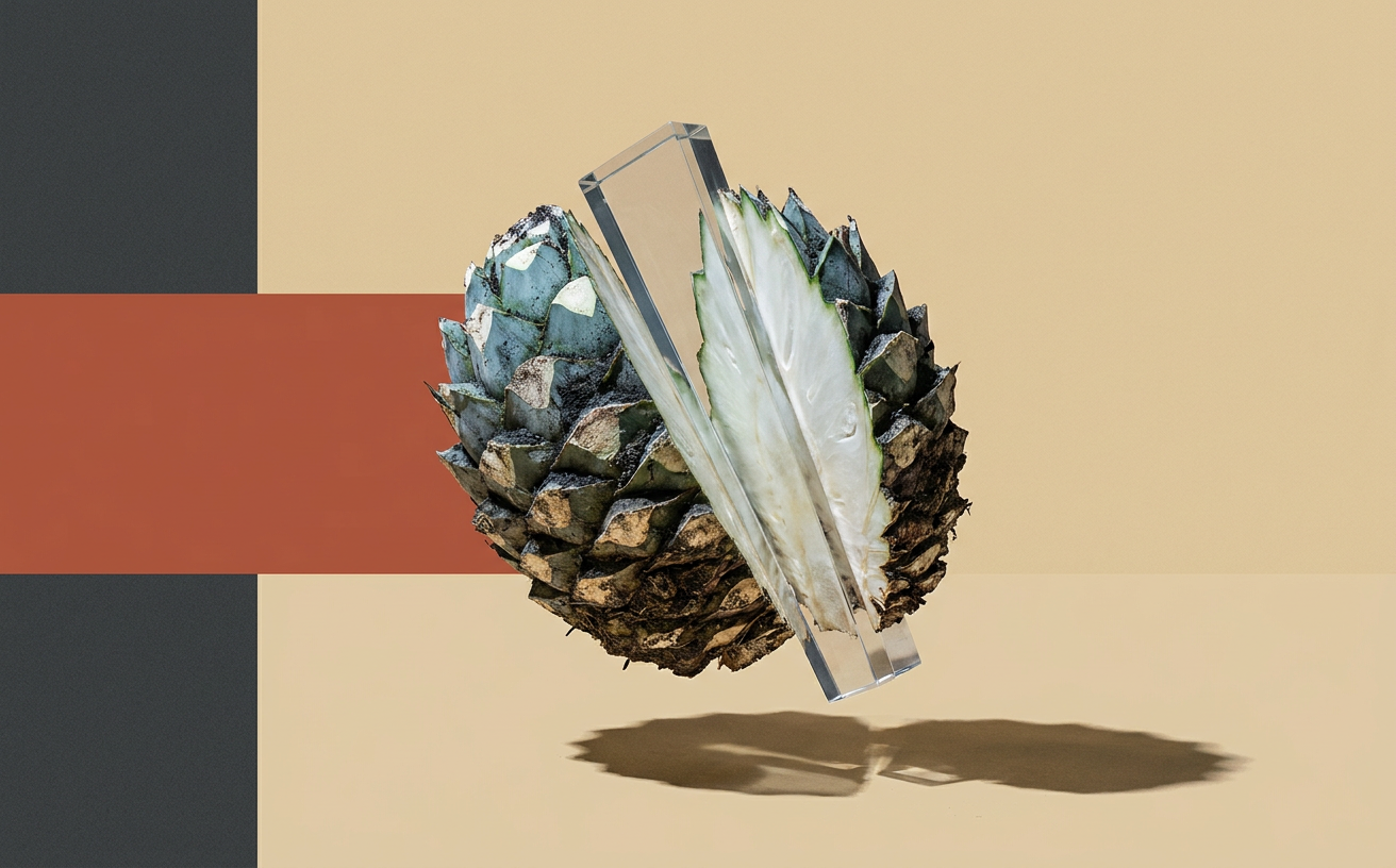 Composición editorial inspirada en Tequila Fortaleza Blanco